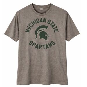 Michigan State Spartans Gray T-Shirt National Collegian Brand‎ Size XL